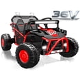thumbnail image 1 of iRerts 36V Powered Ride on Toys for Big Kids, 2 Seater Ride on Cars with Bluetooth, Music, 4 Wheels Spring Suspension, Kids Car Electric Ride on Vehicles for Boys Girls Ages 6+, Red, 1 of 8