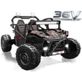 thumbnail image 1 of iRerts 36V Powered Ride on Toys for Big Kids, 2 Seater Ride on Cars with Bluetooth, Music, 4 Wheels Spring Suspension, Kids Car Electric Ride on Vehicles for Boys Girls Ages 6+, Black, 1 of 10