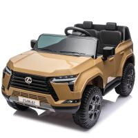 24V 2 Seater Ride on Cars, Lexus GX550 Powered Ride on Toys for Big Kids Boys Girls Ages 3-8 Gifts, Ride on Vehicles Kids Car with Remote Control, Bluetooth, Music, MP3 Port, LED Light, Champagne