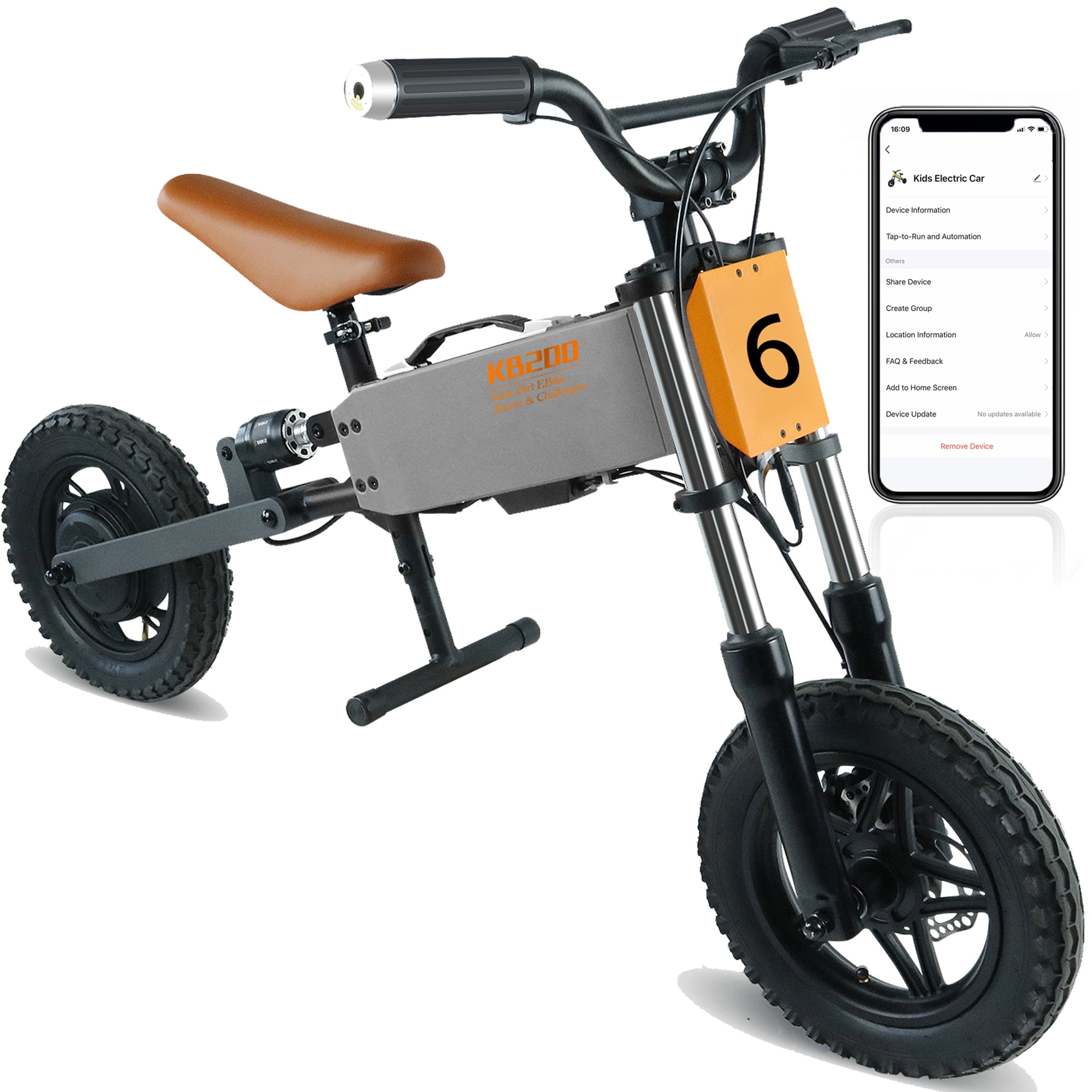iRerts Electric Bike for Kids Ages 510, 24V 200W Kids Electric Balance