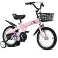 thumbnail image 1 of iRerts Kids Bike with Training Wheels, 18 Inch Kids Bicycle for Boys Girls Ages 5-10 Years Old, Girls Bicycles for Kids with Adjustable Seat, Fender and Varrier, Pink, 1 of 10