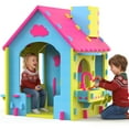 thumbnail image 1 of iRerts Kids Playhouse, EVA Foam Cottage Playhouse for Kids Ages 2+, Indoor Play House with Play Kitchen, Toddler Play Equipment Toys Pretend Playhouse for Boy Girl Gifts, No-Tools Required Assembly, 1 of 8