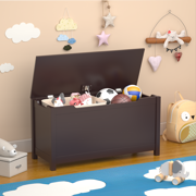 iRerts Kids Toy Box Storage Chest, Wood Toy Storage Organizer, Kids Toy Storage Bench with Hinges and Seating Bench, Toy Storage Box for Boys Girls, Entryway Storage Bench for Hallway, Bedroom, Coffee