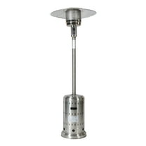 iRerts Outdoor Heaters for Patio, 48000BTU Propane Heaters for Outdoor Use, Porch Heaters w/ Freestanding Wheels, Umbrella Heater w/ Fast Ignition System, Safe Auto Shut Off Device, Silver
