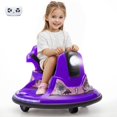 thumbnail image 1 of iRerts Ride on Toys for Toddlers, 12V Bumper Car for Kids Ages 2-5 Gifts, Ride on Cars with Remote Control, Bluetooth, MP3 Music, Light Belt, Purple, 1 of 8
