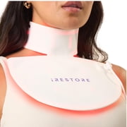 iRestore Illumina LED Neck & Chest Anti Aging Mask   for Smoother, Firmer and Glowing Skin at Home   Red and Infrared Light Therapy for Neck   Red Light Skincare Device with 230 LEDs White