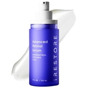 iRestore Retinol Serum for Face - 1% Retinol with Peptides & Hyaluronic Acid - Anti Aging Night Serum for Sensitive Skin - Fragrance Free, Reduces Fine Lines, Wrinkles, Uneven Tone & Texture
