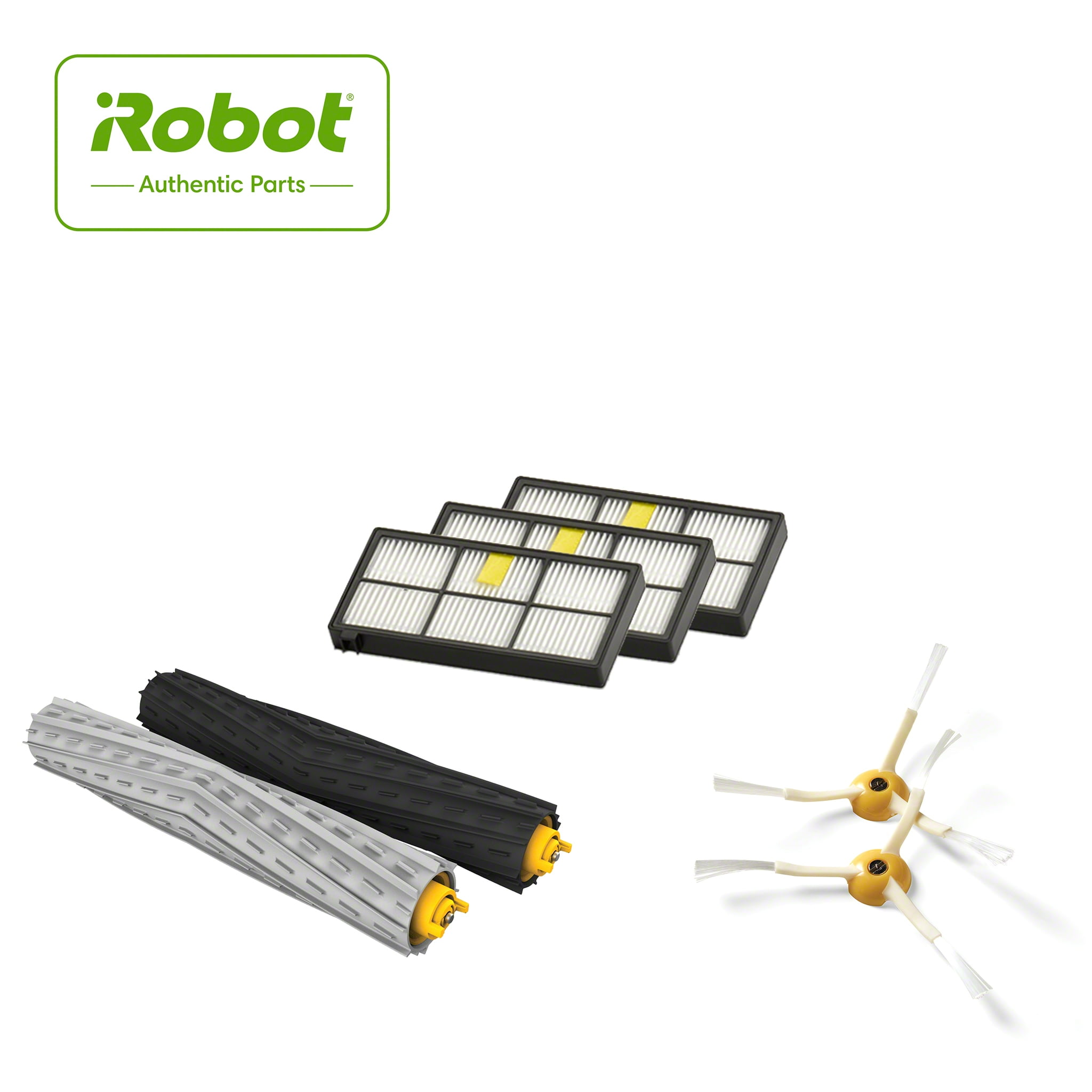 iRobot Authentic Replacement Parts- Roomba 800 and 900 Series Replenishment  Kit (3 AeroForce Filters, 2 Spinning Side Brushes, and 1 Set of  Multi-Surface Rubber Brushes) 