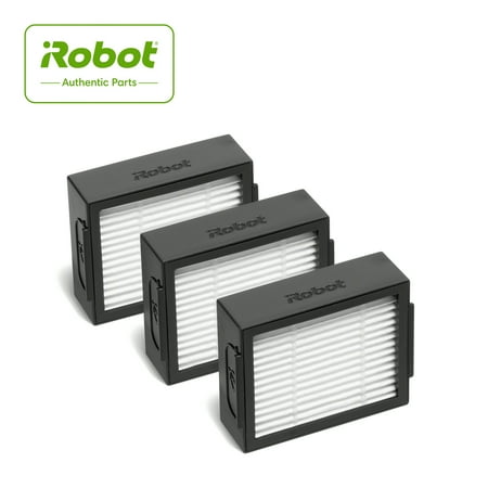 iRobot - Roomba e and i Series High-Efficiency Filter (3-Pack) - Black/White