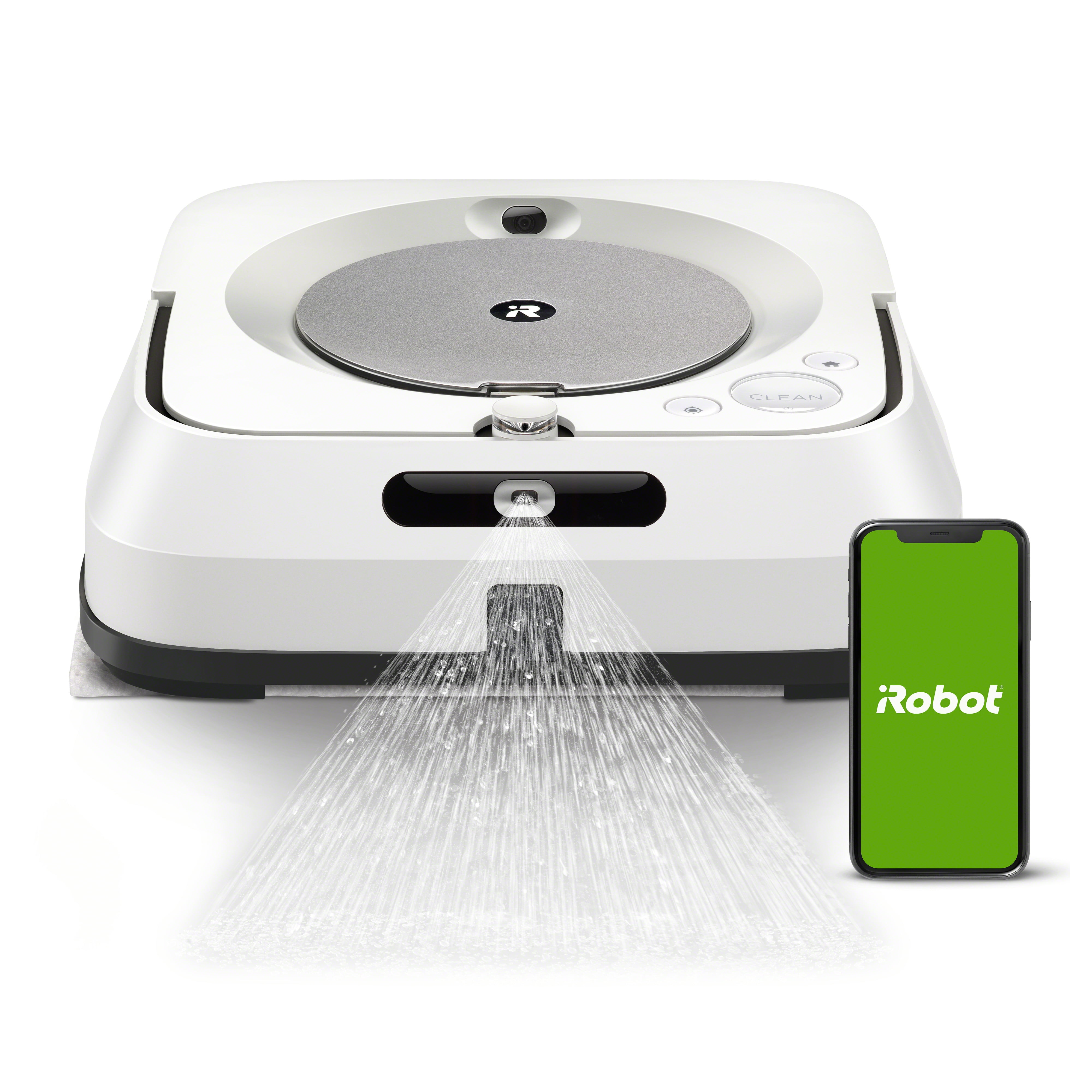 hagl Slibende magasin iRobot Braava Jet M6 (6110) Ultimate Robot Mop- Wi-Fi Connected, Precision  Jet Spray, Smart Mapping, Works with Google Home, Ideal for Multiple Rooms,  Recharges and Resumes - Walmart.com