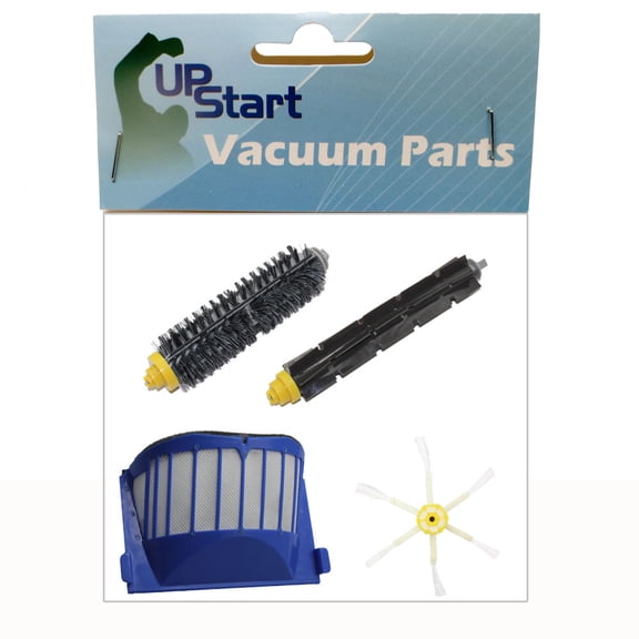 iRobot Roomba 650 Filter, Bristle Brush, Flexible Beater Brush and 6-Arm Side Brush  - Kit Includes 1 AeroVac Filter, 1 Bristle Brush, 1 Flexible Beater Brush and 1 6-Arm Side Brush