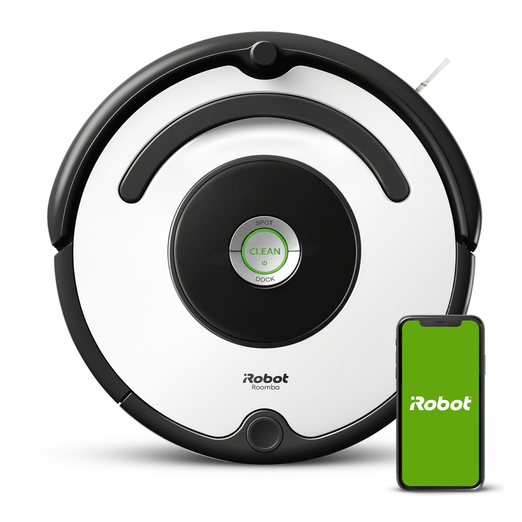 iRobot Roomba 670 Robot Vacuum-Wi-Fi Connectivity, Works with Google Home, Good for Pet Hair, Carpets, Hard Floors, Self-Charging - image 1 of 12