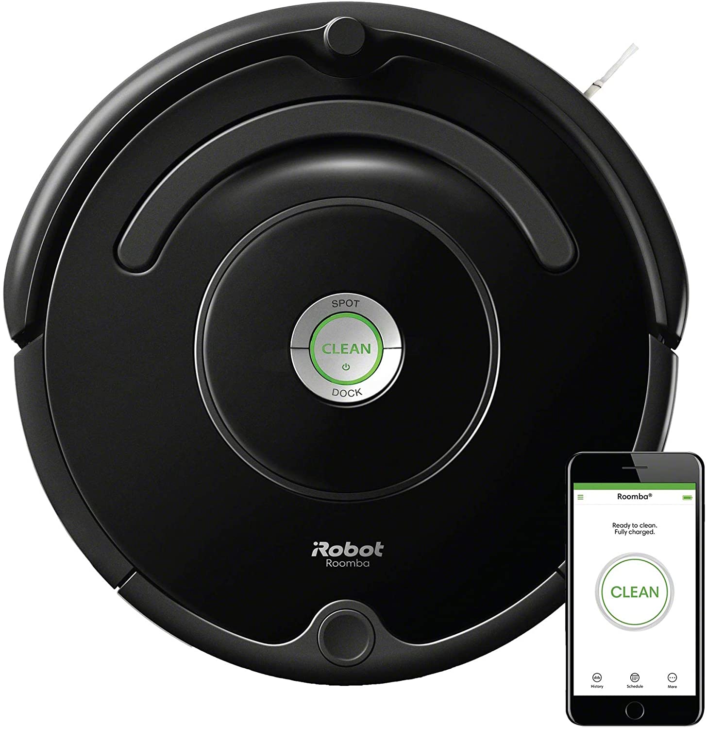 iRobot Roomba 675 Robot Vacuum-Wi-Fi Connectivity, Works with Alexa, Good for Pet Hair, Carpets, Hard Floors, Self-Charging - image 1 of 9