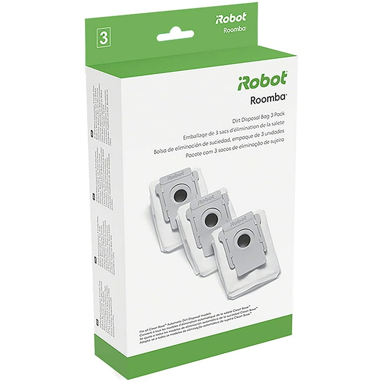 iRobot Roomba Authentic Replacement Parts - Clean Base Automatic Dirt  Disposal Bags, 3-Pack for up to 6 months of hassle-free cleaning,  Compatible