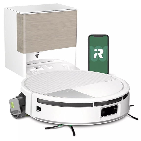iRobot Roomba Max 705 Combo Robot Vacuum & Mop +AutoWash Dock,Extending Self-Cleans Roller Mop,2 Brushes,Self-Empties,Heat-Wash & Dry, LiDAR,Avoids Obstacles,Model X185020,White