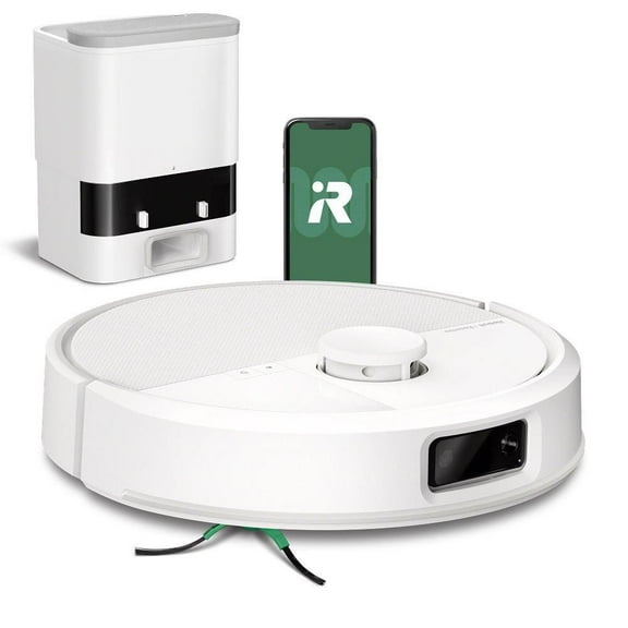 iRobot Roomba Max 705 Vac Robot + AutoEmpty Dock,Extreme Power-Lifting Suction,Anti-Tangle Dual Rubber Brushes,Self-Empties, Recognizes & Avoids Obstacles,LiDAR,Model W155220,White