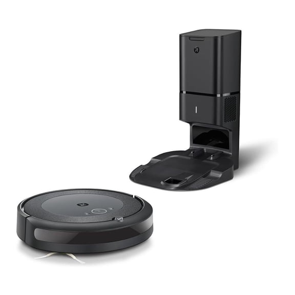 iRobot Roomba i4+ EVO Self-Emptying Robot Vacuum with Smart Mapping, Powerful Suction and 3-Stage Cleaning (Black)