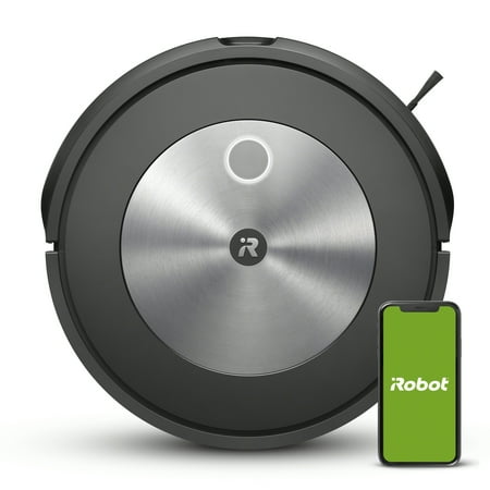 iRobot Roomba j7 Wi-Fi Connected Robotic Floor Cleaner, Black, 1 Each