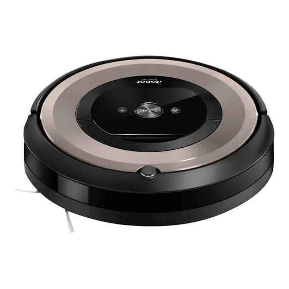 Restored iRobot, e6, Robotic Floor Cleaners, Roomba E6198, 90 Minute Battery Life, Wi-Fi Compatible, Black, Gray, White, 1
