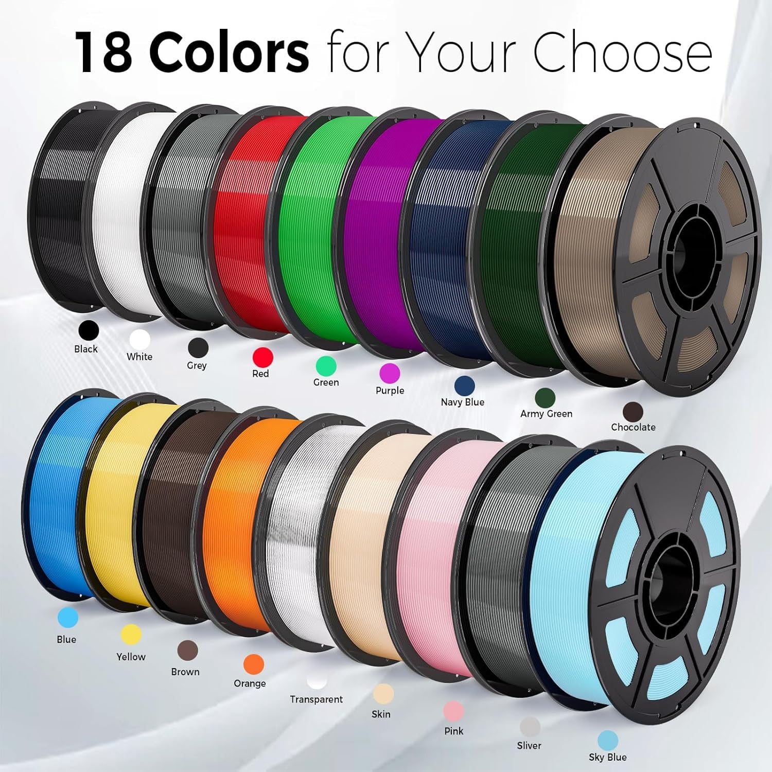 iSANMATE 16KG PETG 3D Printer Filament Bundle, 1.75mm Diameter, Precision +/-0.02mm, Multi-Color Bulk Pack, Durable PETG Filament for Most FDM 3D Printers