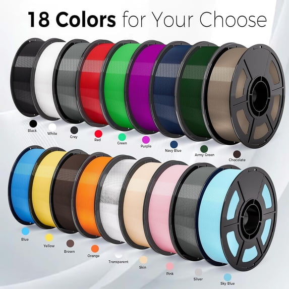 iSANMATE 16KG PETG 3D Printer Filament Bundle, 1.75mm Diameter, Precision +/-0.02mm, Multi-Color Bulk Pack, Durable PETG Filament for Most FDM 3D Printers