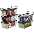 iSPECLE Chest Freezer Baskets 5 Pack Wire Storage Baskets for 7 Cu.FT