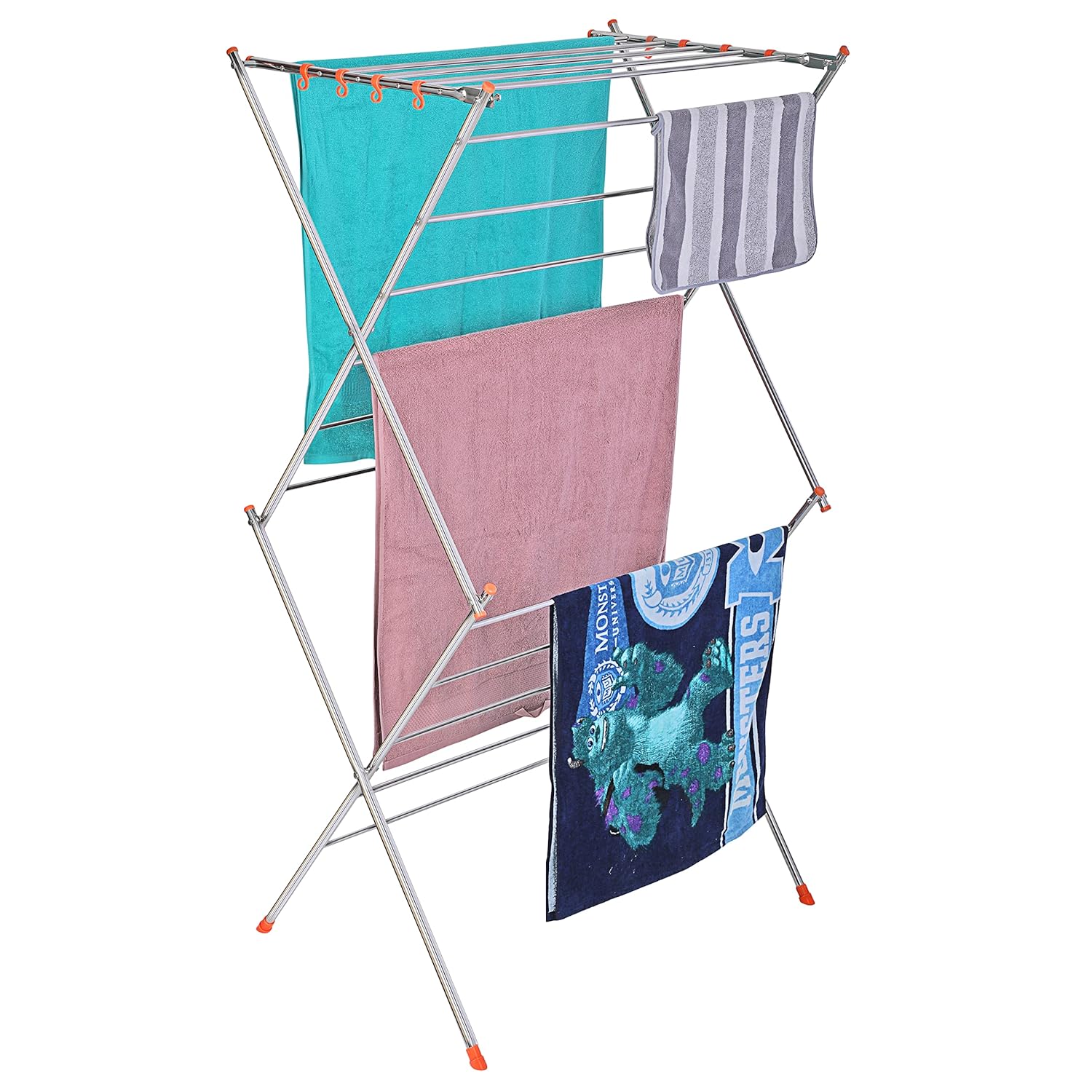 iSTAR Stainless Steel 3Tier Heavy Duty Clothes Drying Stand for Balcony ...