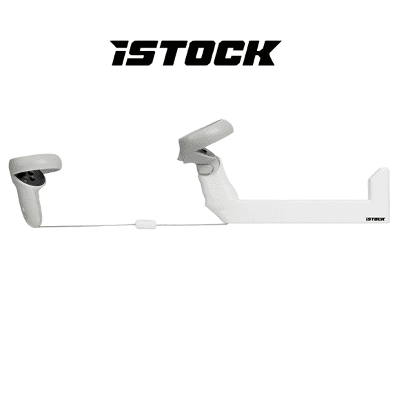 iSTOCK VR Gunstock for Meta Quest 2 Quest 3 Quest Pro, White