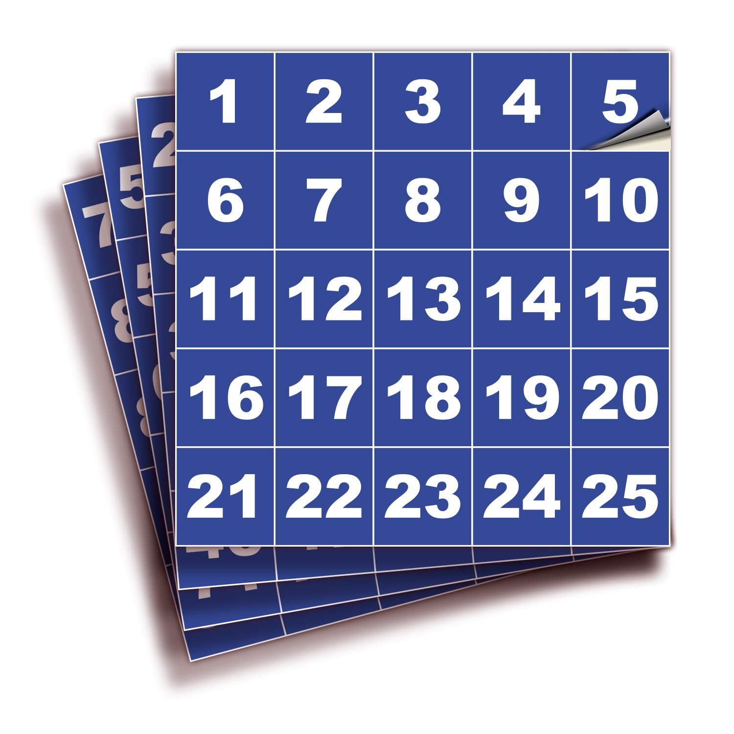 iSYFIX Black Consecutive Number Stickers – 1 to 100, 1.5-inch, 1 set ...