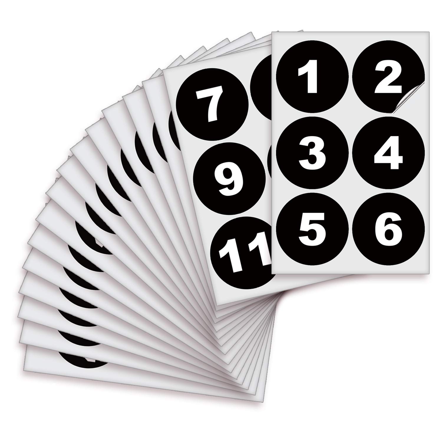 iSYFIX Black Consecutive Number Stickers – 1 to 100, 3-inch, 1 set ...