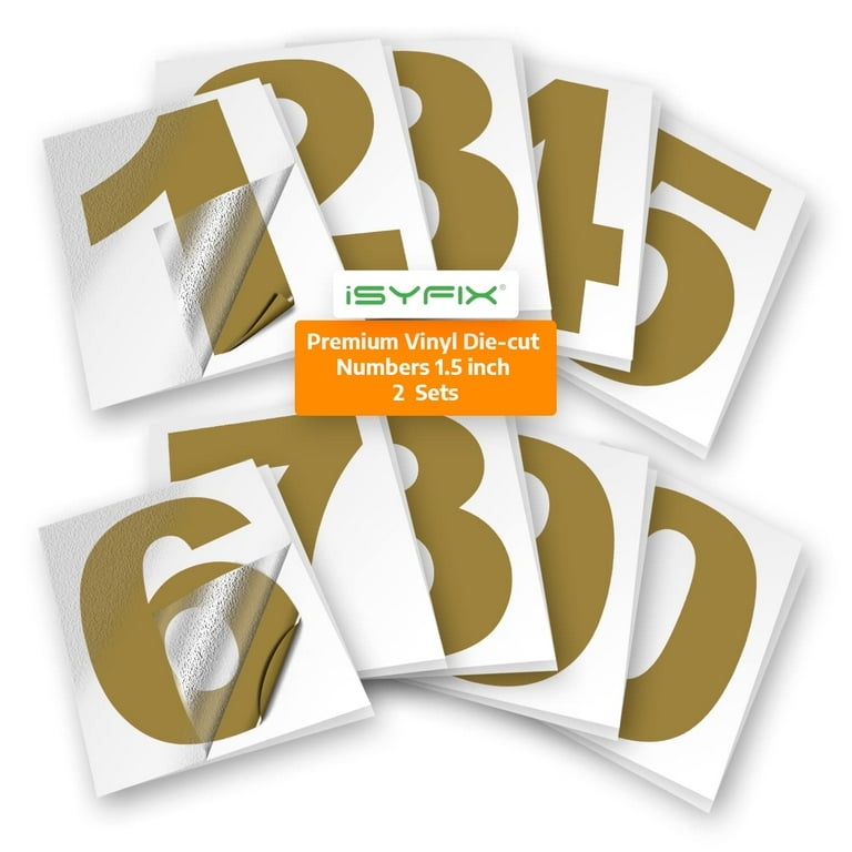 Vinyl number stickers discount