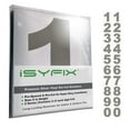 thumbnail image 1 of iSYFIX Silver Vinyl Numbers Stickers - 6 Inch (2 Sets) - Premium Decal Die Cut and Pre-Spaced for Mailbox, Signs, Window, Door, Cars, Trucks, Home, Business, Address Number, 1 of 6