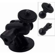 iSaddle CH01C 1/4" Thread Camera Mount Holder Mini Adhesive 16mm Base - Dash Cam Permanent Tripod Windshield/Dashboard Mount HolderM4 M6 Screw Join Ball Included