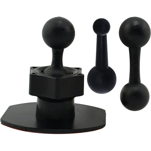 iSaddle CH370 3M Adhesive Sticky Mount Holder for All Garmin Nuvi GPS Navigator - Car Dashboard/Desk Mount Holder with Exclusive 17mm Ball Connection