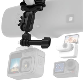 iSaddle Vehicle Mount for GoPro/Insta360/DJI Sport Cam-Rearview Mirror Mount for Gopro Hero 13/12/11/10/9/8/7/6/5/4/3/Max, Insta360 One X5 X4 X3 X2 Go3, DJI Osmo Action 5 Pro/4/3/2 Action Cam Holder