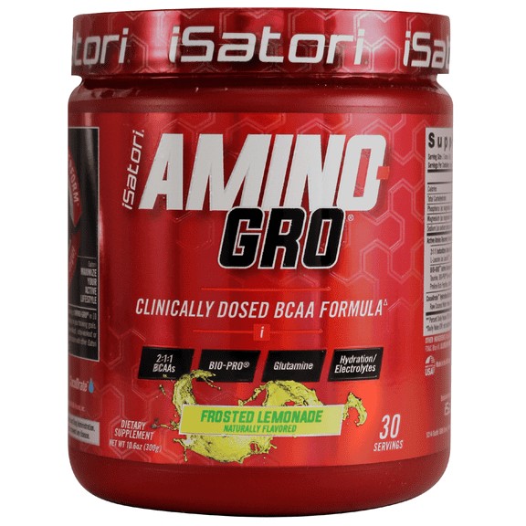 iSatori - Amino-Gro Muscle Building Amino Acid Formula Frosted Lemonade - 9.52 oz.