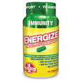 thumbnail image 1 of iSatori Energize Immunity Caffeine Pills - Vitamin A, B12, C, D, and E  + Fast- Acting Energy Pill - Daily Immune Support, Super Greens, and All Day Energy, No Jitters, No Crash (90 Tablets), 1 of 6
