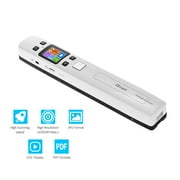iScan 02 Portable Handheld Wand Document/ Book/ Images Scanner 1050DPI Resolution High Speed Scanning A4 Size JPEG/ PDF Format Colorful LCD Display for Office Business Reciepts