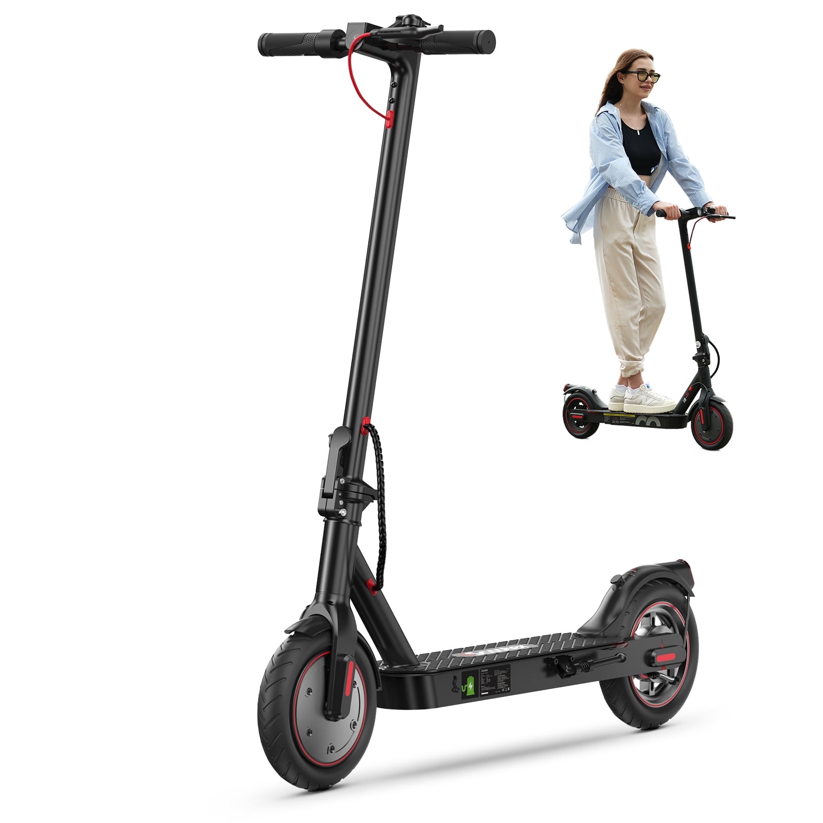 iScooter 1S Electric Scooter, 350 W Motor Max Speed 18.6 MPH, 8.5 In