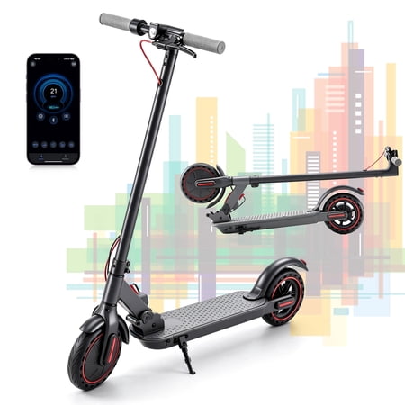 iScooter 350W Electric Scooter for Adults, 6 / 12 /18 Mph 3-Speed Escooter, Up to 15-21 Miles Range, Foldable Commuting Electric Scooter for Teens