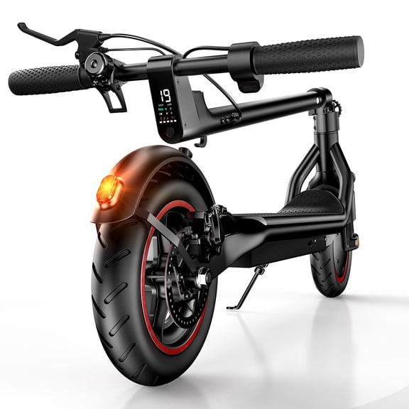 iScooter 500W Electric Scooter for Adults, Max 22Mph & 23Miles, 10" Pneumatic Tire, Foldable Commuting E-Scooter with APP Control, Black
