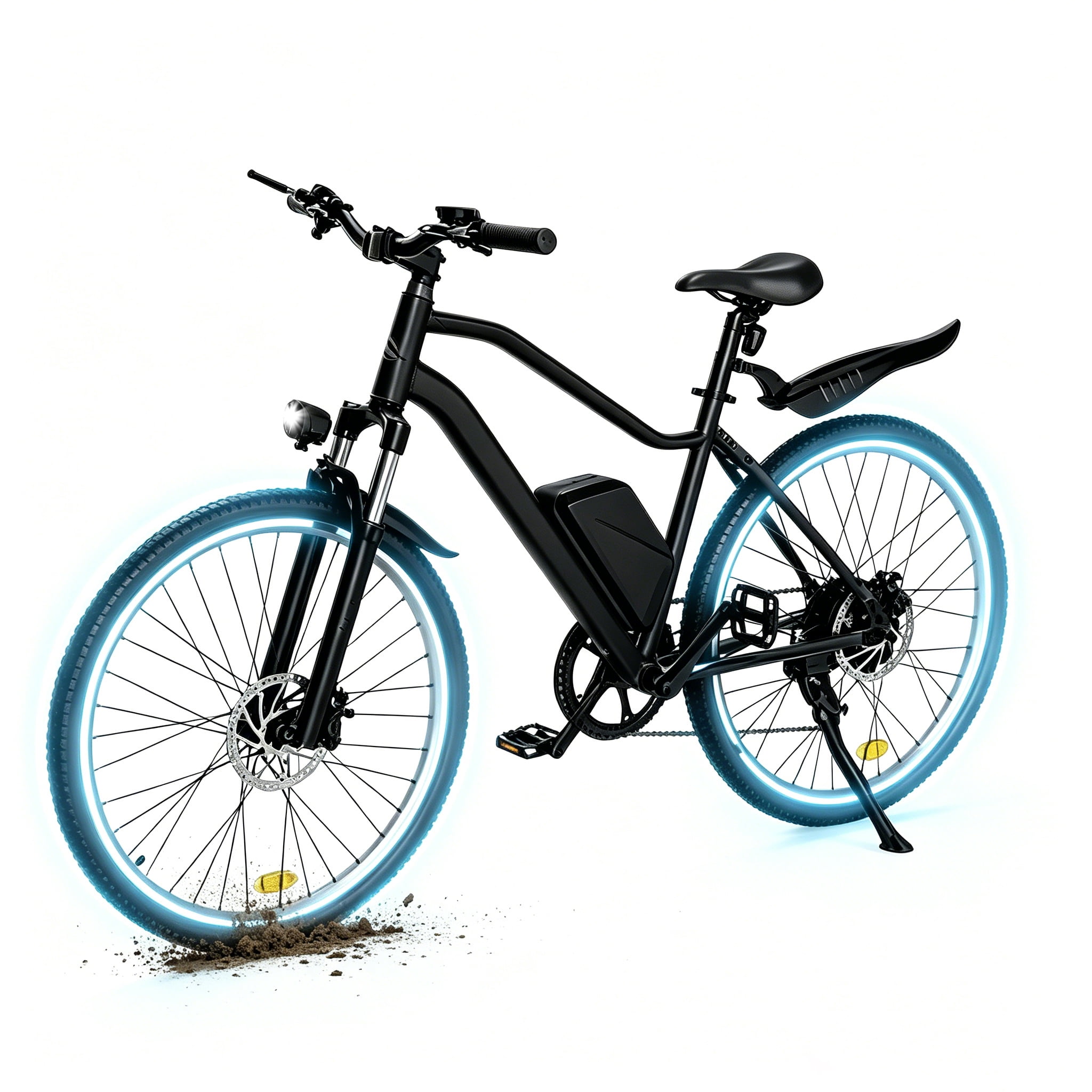 iScooter Electric Bike for Adults 20 Mph, 30+Miles Electric Bicycle,500W Electric Bike with 36V 10.4Ah Battery, 5-Speed, 26" Tires and Front Fork Suspension