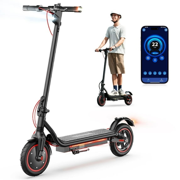 LiteFive LF7 500W Electric Scooter for Adult, Up to 22 Mph & 23 Miles Range Commuting E Scooter with Turn Signal, Dual Spring Damping, APP Control