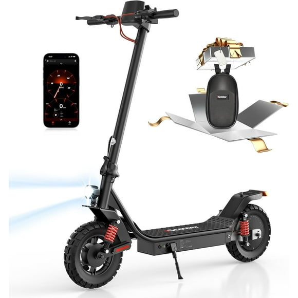 iScooter Electric Scooter Adults, 28/25 Mph Top Speed, 37/30 Miles Long Range, 800W Motor E-Scooter, 10" Pneumatic Tires, Double Braking Systems, Foldable Scooter for Adults with APP & Turn Signal