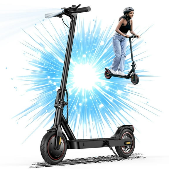 iSinwheel Commuter Electric Scooters for Adults, 350W Motor with Max 18 Mph 19 Miles Range Portable Folding Escooter, 8.5'' Pneumatic Tires & 7.8Ah High Capacity E-scooter Teens