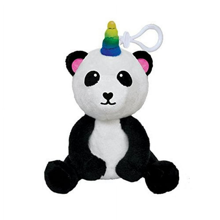 iScream Mini Squishem Pandacorn Plushie Bubble Gum Scented Backpack Clip 3.5 Walmart