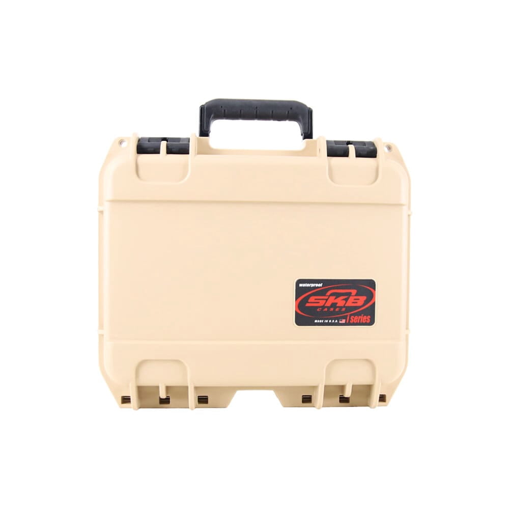 SKB iSeries 12"x9"x4" Tan Firearm Case with Cubed Foam, Waterproof and Durable (3i-1209-4T-L)