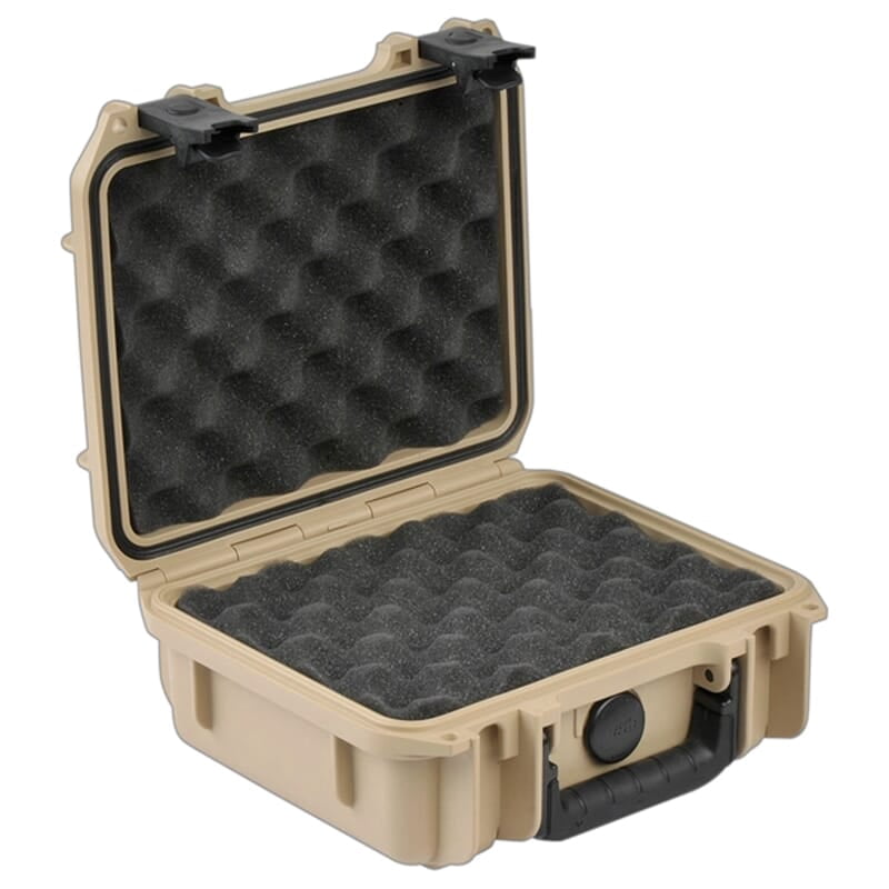 SKB iSeries 9"x7"x4" Tan Firearm Case with Layered Foam, Durable Protective Gun Case (3i-0907-4T-L)