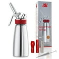 thumbnail image 1 of iSi Gourmet Whip (1 Pint) - Multifunctional Food Whipper for Warm & Cold Application, Stainless Steel Cream Canister - Includes 3 Decorating Tips, Dishwasher Safe - Professional Culinary Tool, 1 of 2
