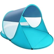 iSiLER Pop Up Beach Tent, Portable Outdoor Beach Shade Tent, UPF 50+ Baby Beach Shelter, Easy Setup Windproof Waterproof Beach Canopy